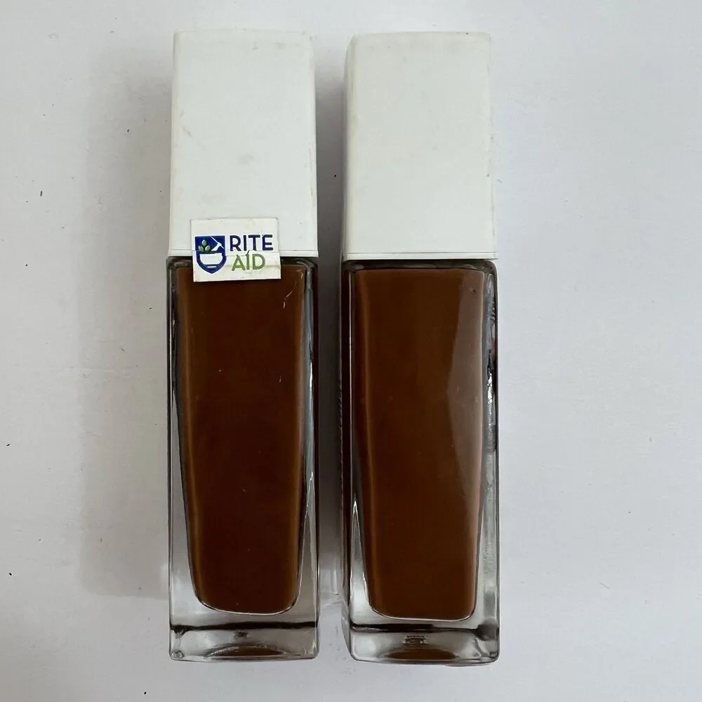 2x Maybelline SuperStay Foundation 24HR Full Coverage #370 Deep Bronze READ